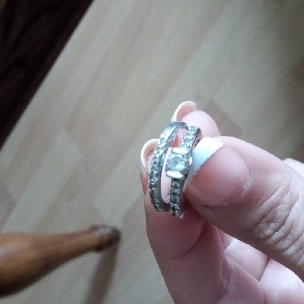 Engagement and wedding band
